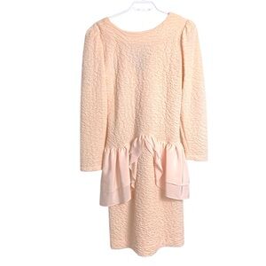 Demaro Vintage Dress , Light Peach, Lightweight, Stretch, wrinkle free